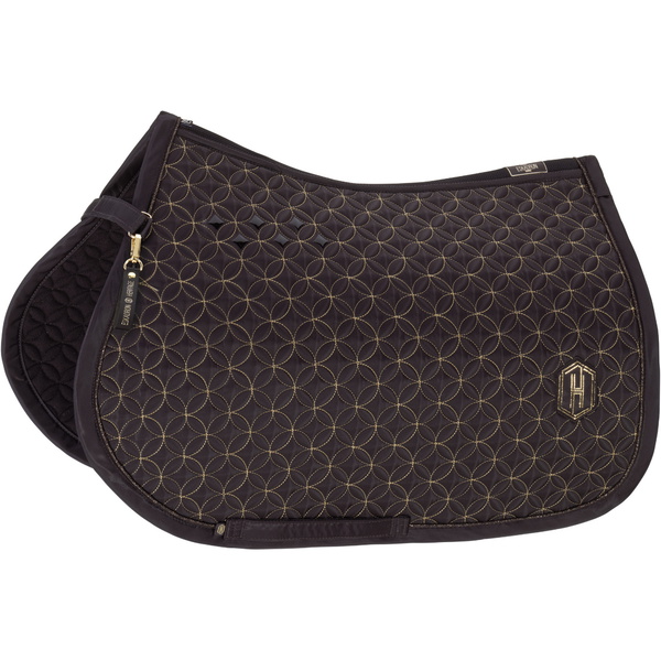 2025 Eskadron Heritage Highgloss Contrast Saddle Cloth 215958 544 090 - Black Truffle